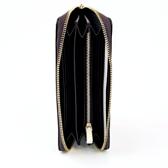 COACH Long Zip Around Wallet Leopard Print Poppy Red - Picture 4 of 9